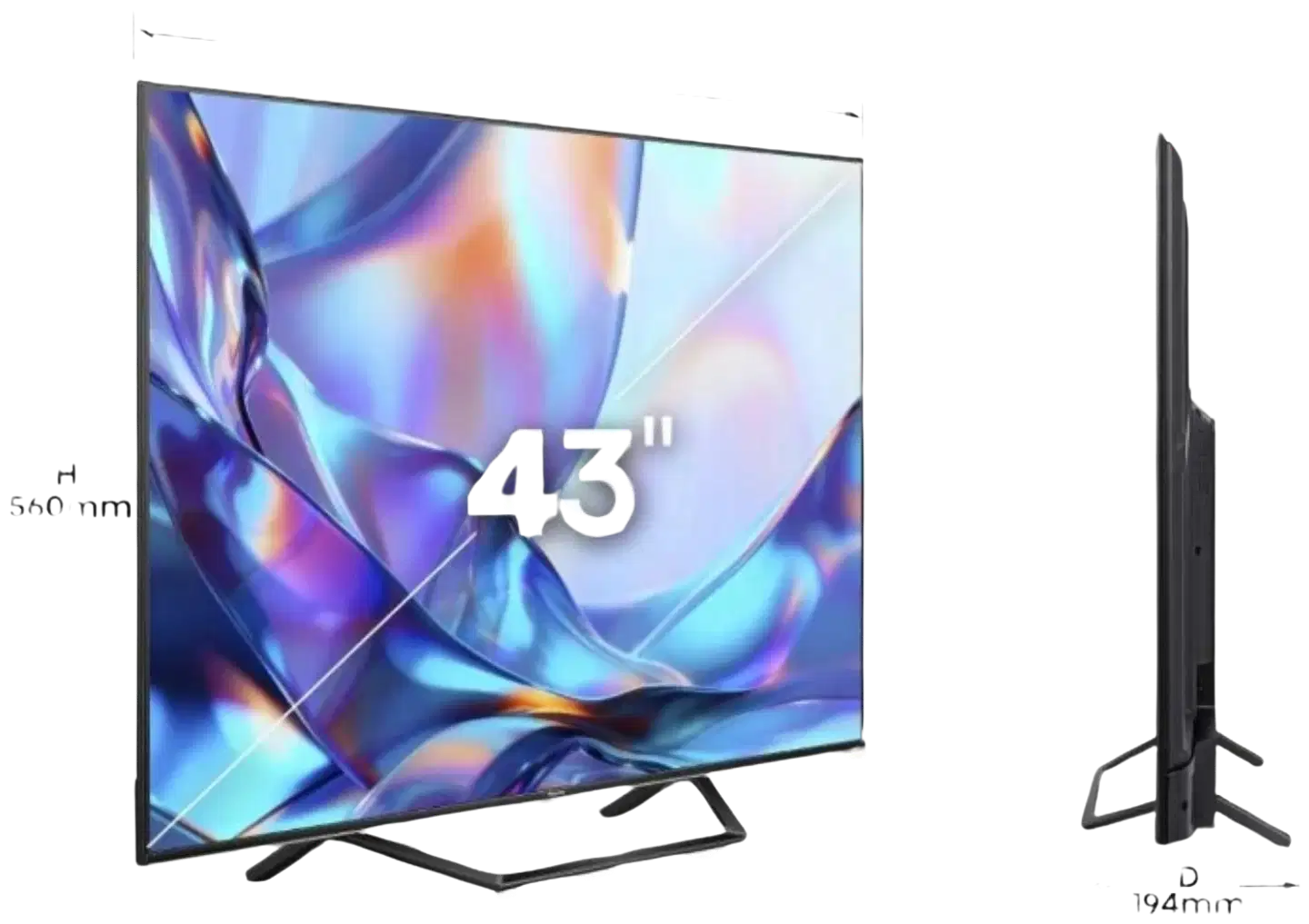 Hisense 43" 4K QLED Smart TV 43A7S - 2