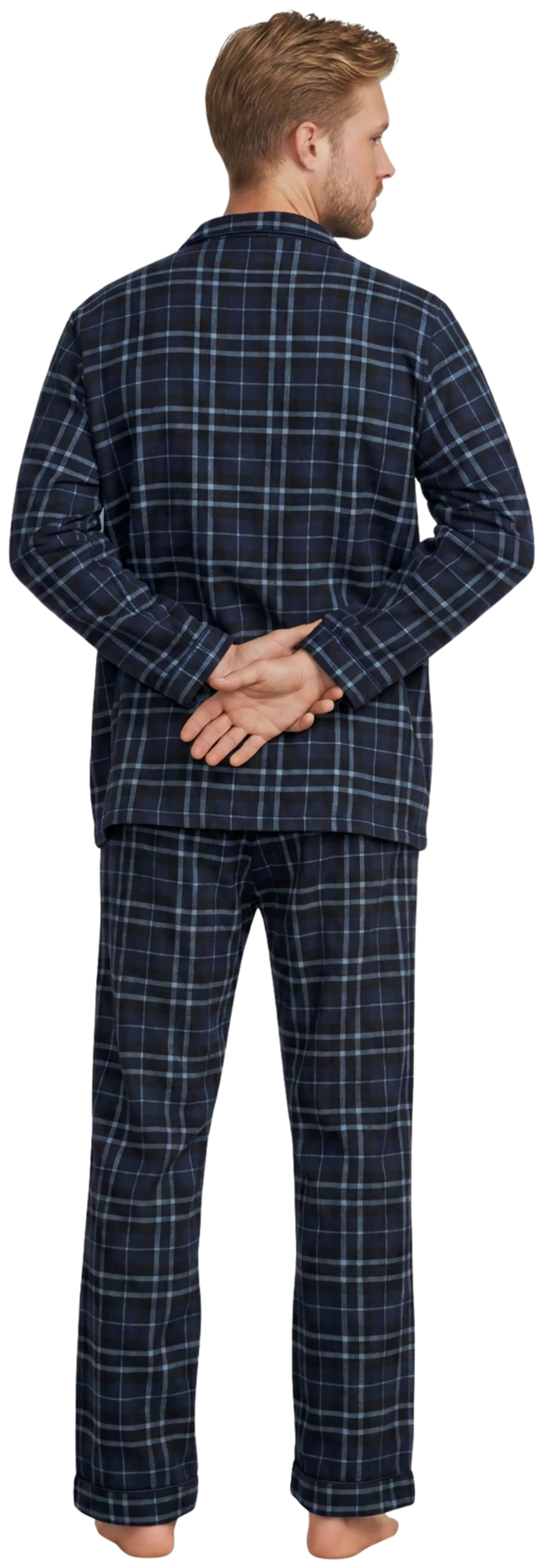 House miesten flanellipyjama 191H382618 - DARK BLUE - 2