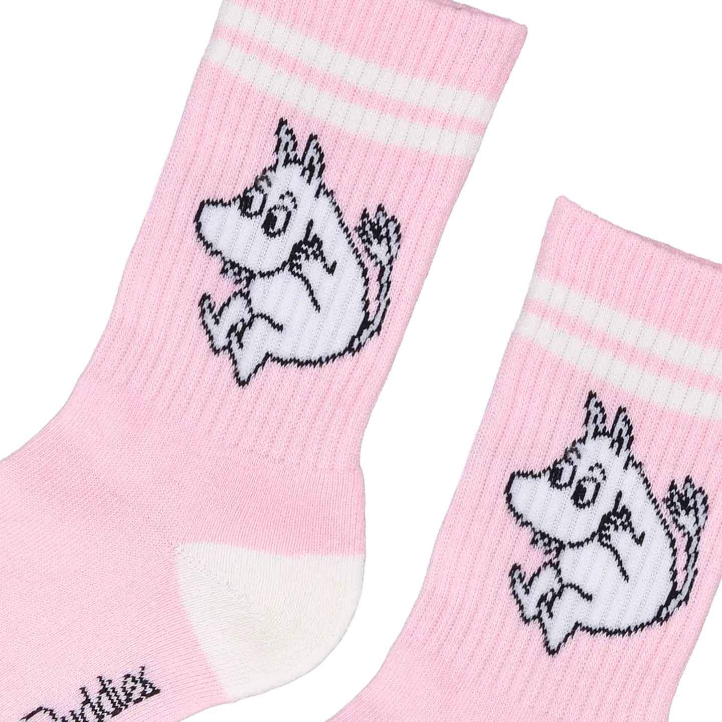 Moomin By Nordicbuddies Lasten sukka yksittäispakkaus Muumipeikko - Vaaleanpunainen/Valkoinen - 2