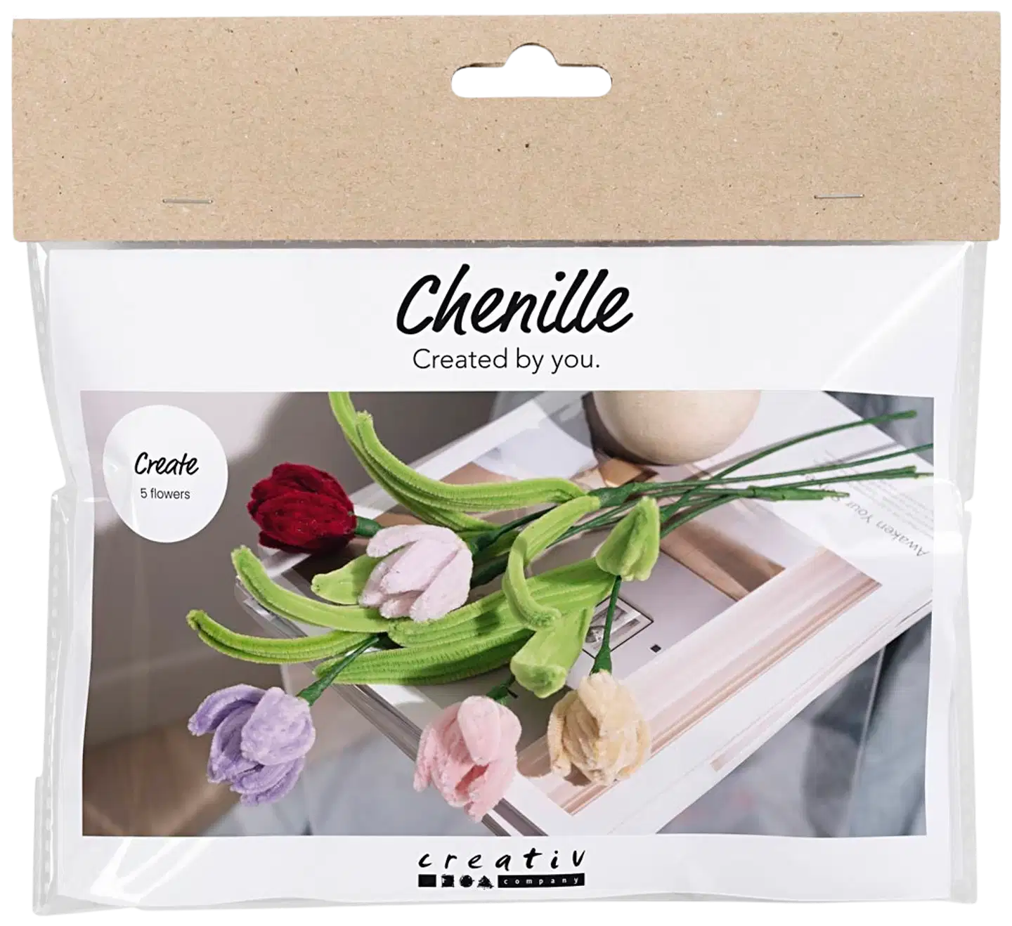 Creativ Company askartelusetti mini kukkia, tulppaanit - 1