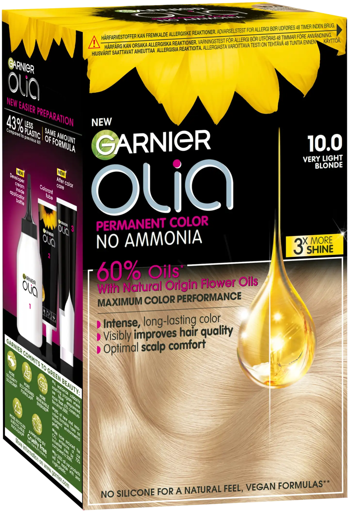 Garnier Olia 10.0 Very Light Blonde kestoväri 174ml - 2