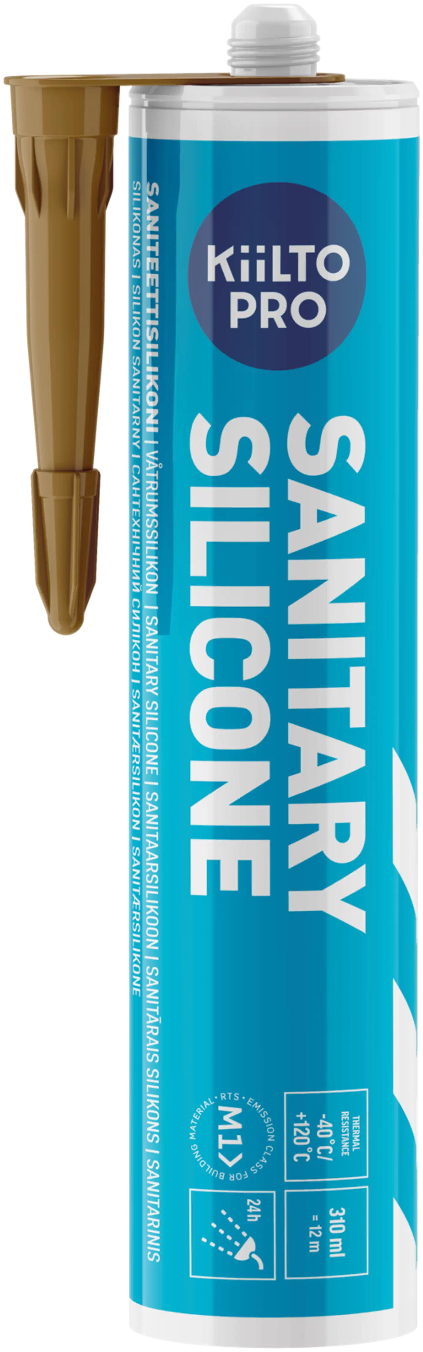 Kiilto Pro Sanitary silicone 81 khaki brown 310 ml