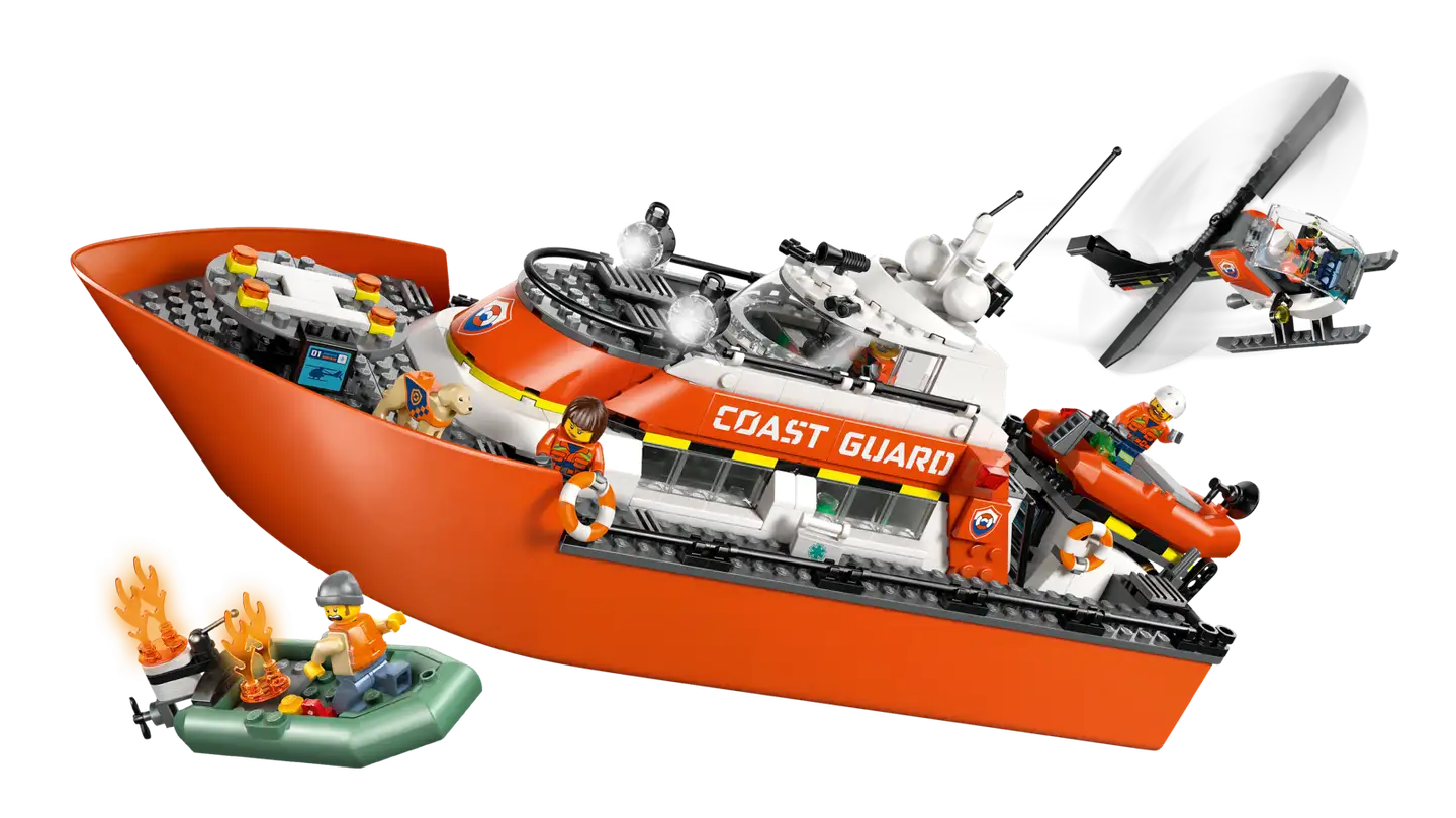 LEGO® City Exploration 60504 Rannikkovartioston pelastusalus ja helikopteri - 10