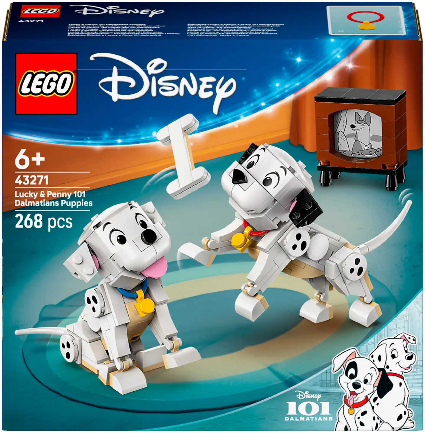 LEGO® Disney Classic 43271 101 dalmatialaista ‑koiranpennut: Laikku ja Pipsa - 2