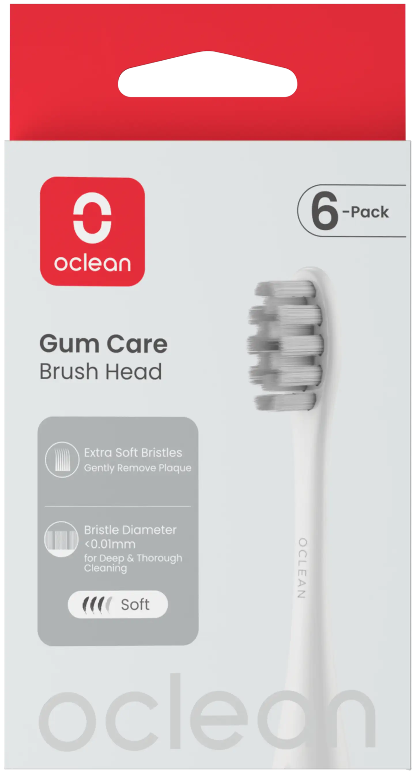 Oclean Gum Care harjaspää valkoinen 6 kpl C04000391 - 3