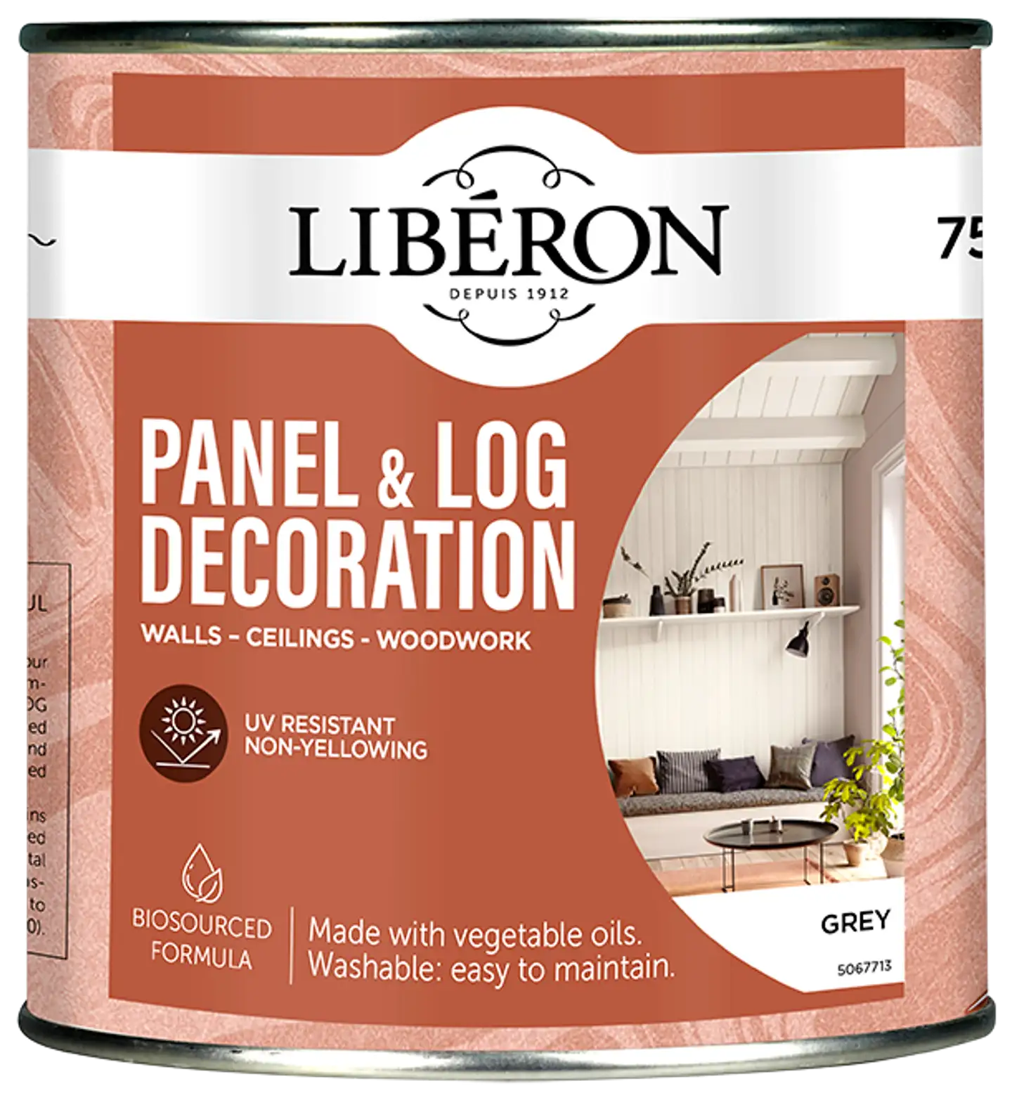 Liberon paneeli- ja hirsisuoja 750 ml Grey - 1