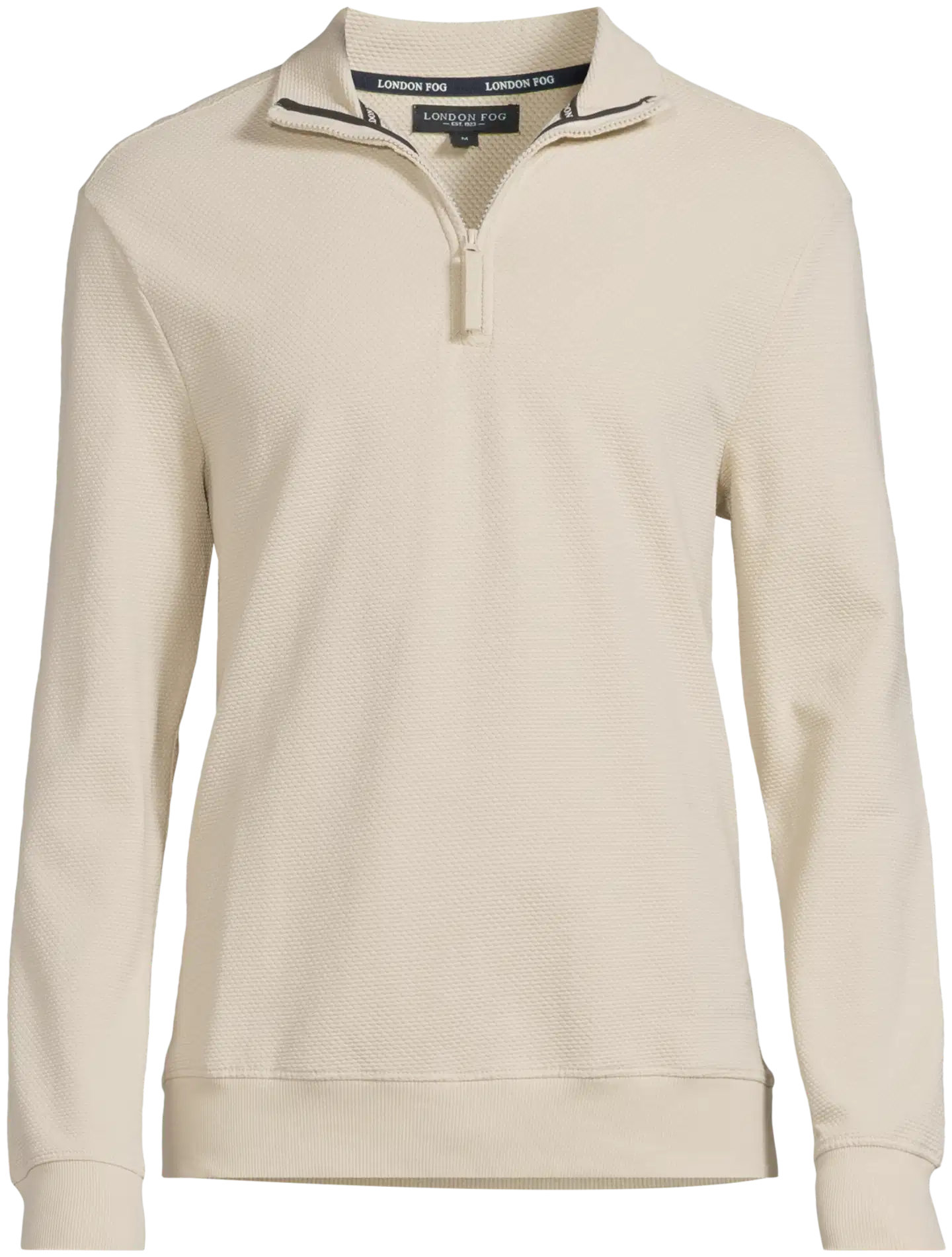 London Fog miesten svetari Half-zip 195LF03264 - Cement - 2