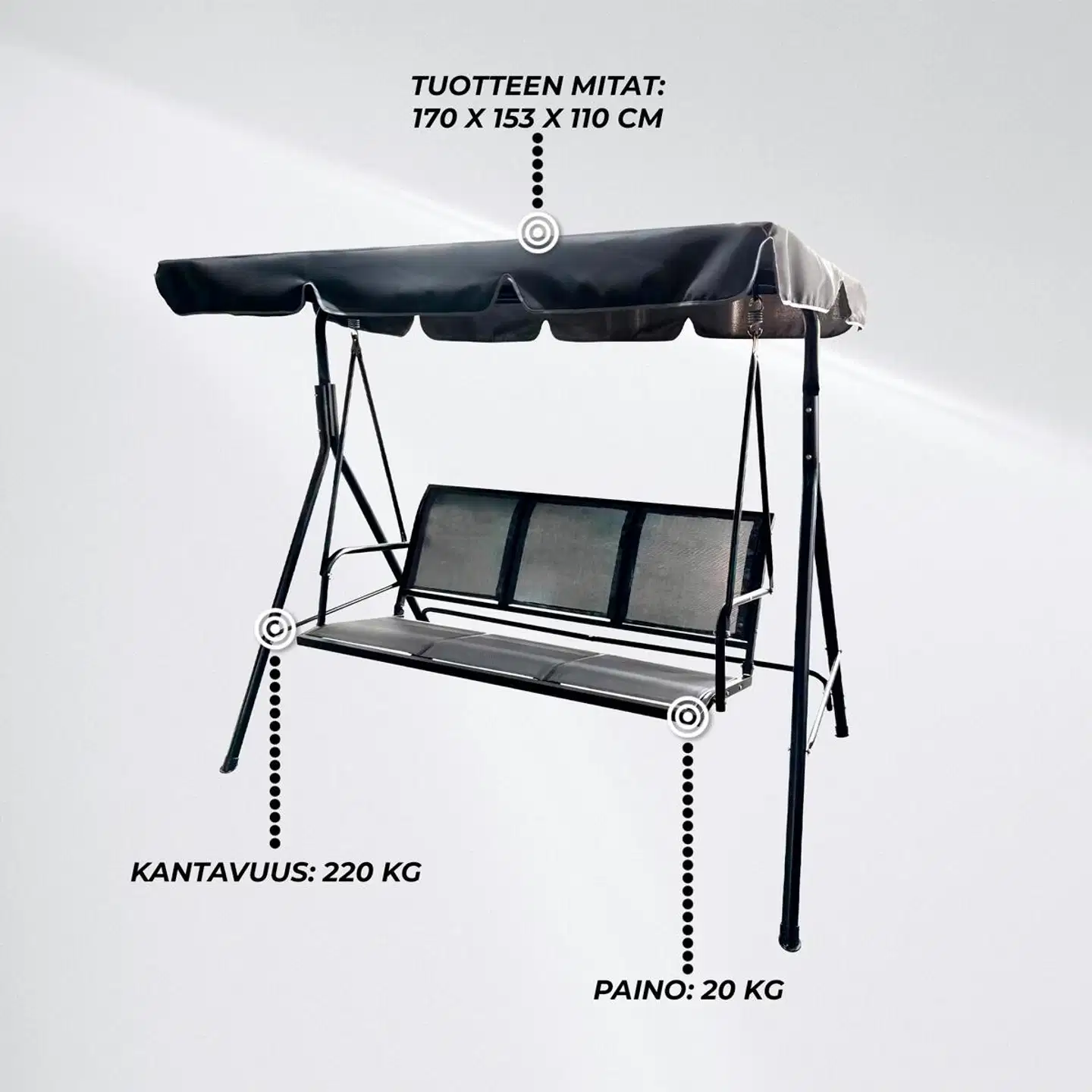 Lykke pihakeinu elegance, musta - 2