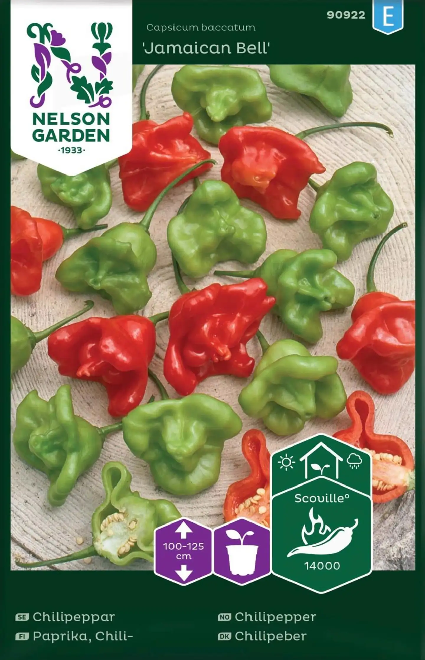 Nelson Garden Siemen Paprika, Chili-, Jamaican Bell