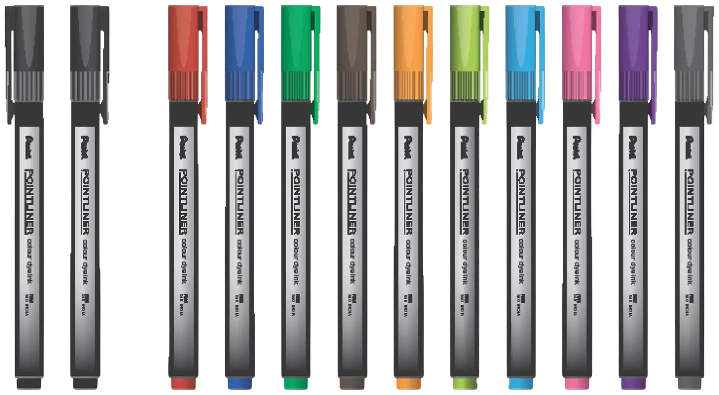 Kuitukynä Pentel Pointliner colour 12kpl - 2