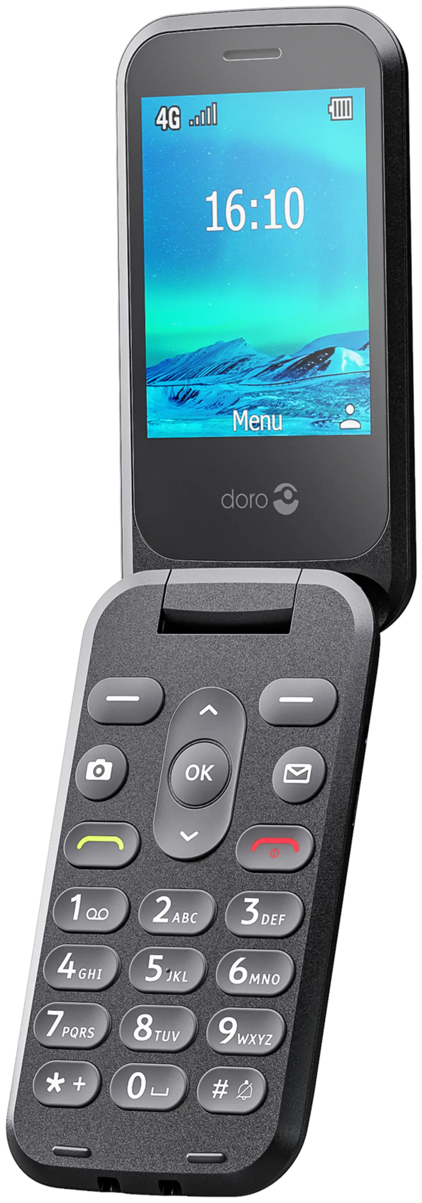 Doro 2820 musta matkapuhelin, musta - 4