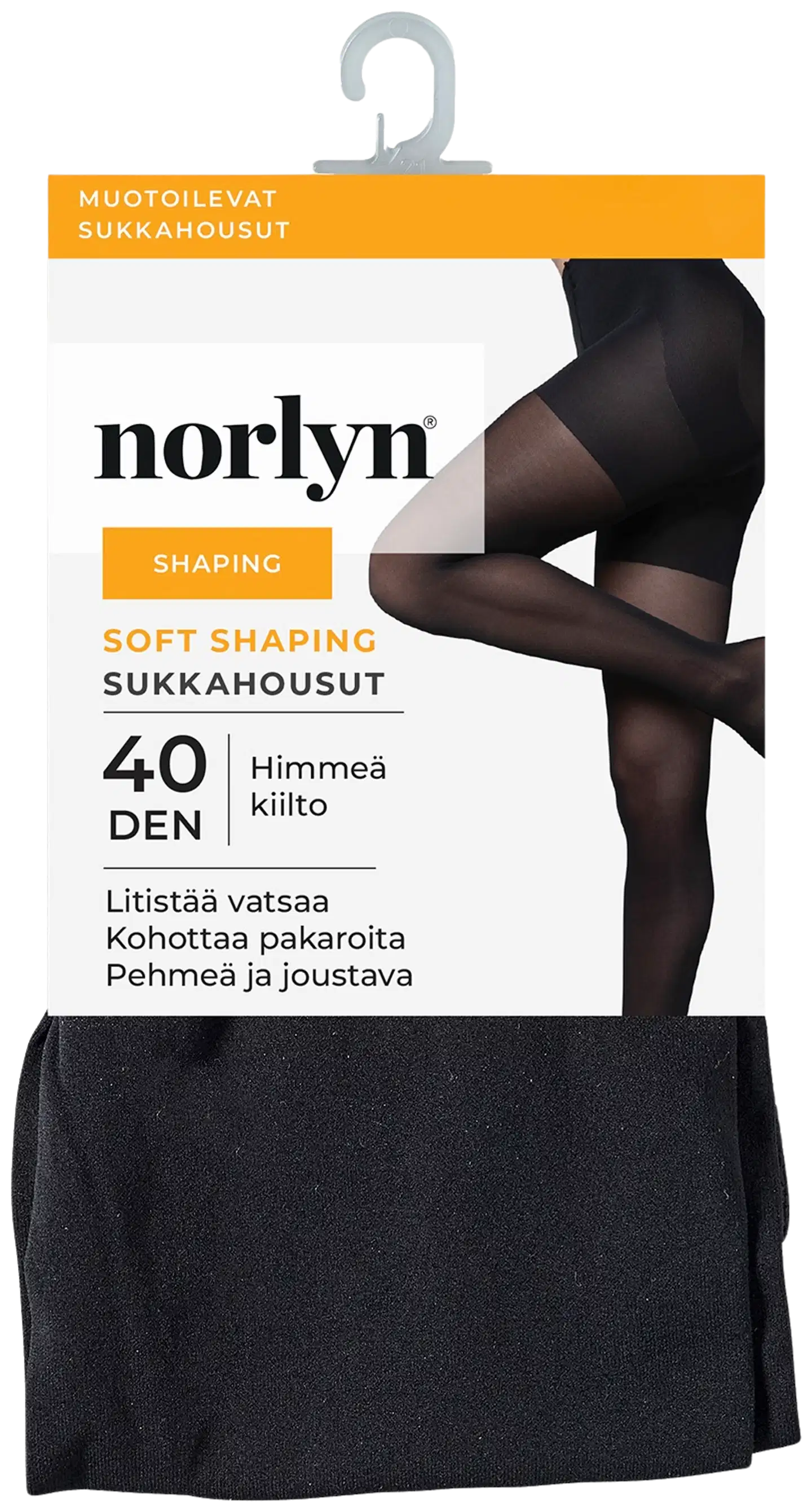 Norlyn naisten muotoilevat sukkahousut Shaping 40den - Black - 1