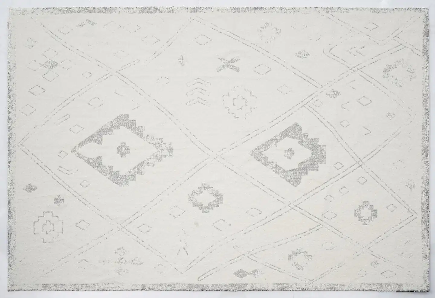 House matto Marrakesh jaquard 160x230 cm, luonnonvalkoinen/musta