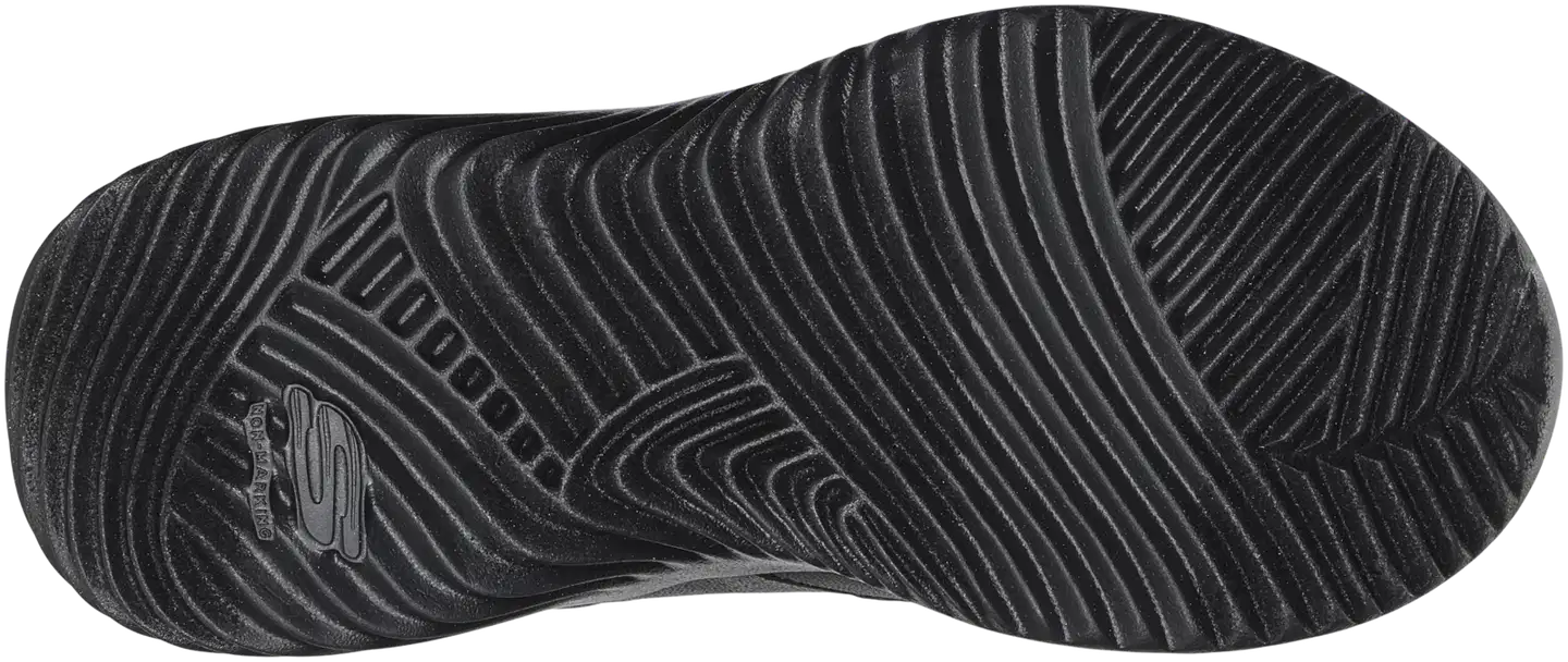 Skechers lasten kevyt lenkkari tarranauhalla ja venyvillä nauhoilla - BLACK - 3
