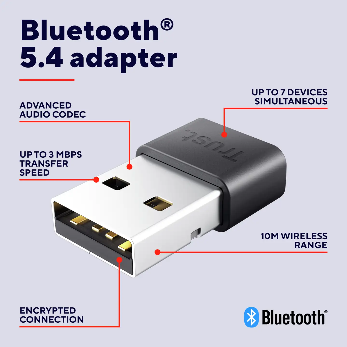 Trust Myna 5.4 Bluetooth adapteri - 4