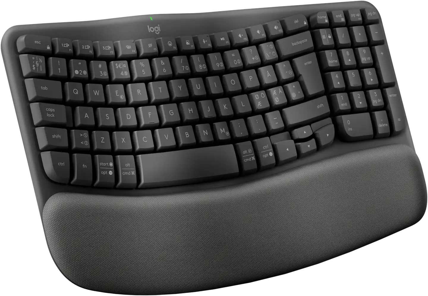 Logitech Näppäimistö Wave Keys - grafiitti - 1