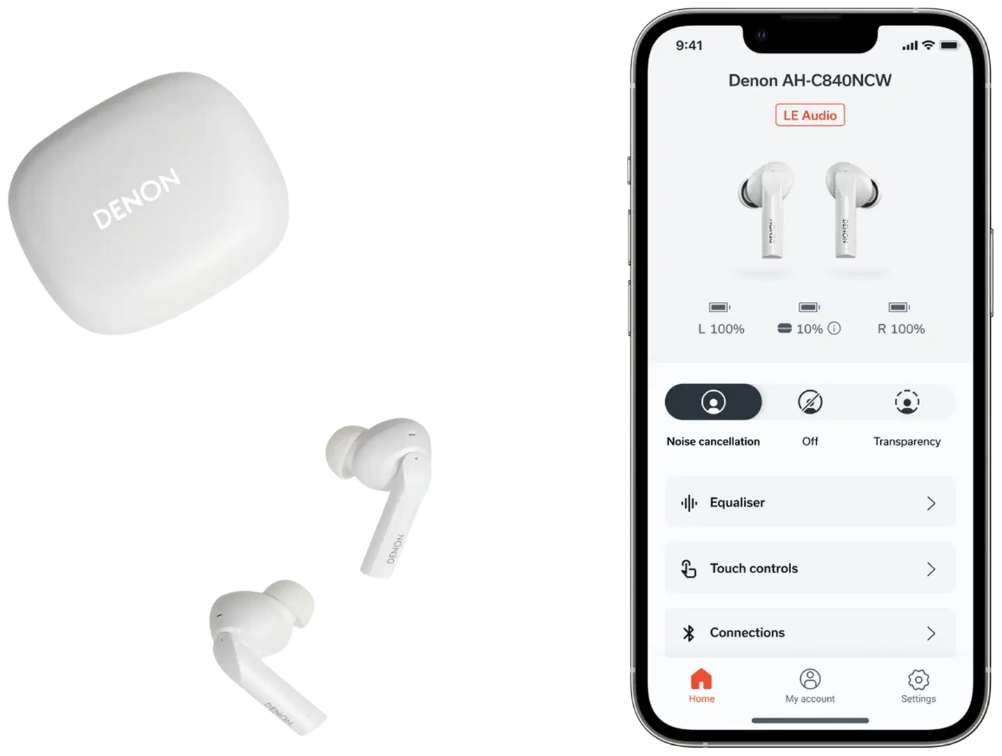 Denon nappikuulokkeet valkoinen - 9