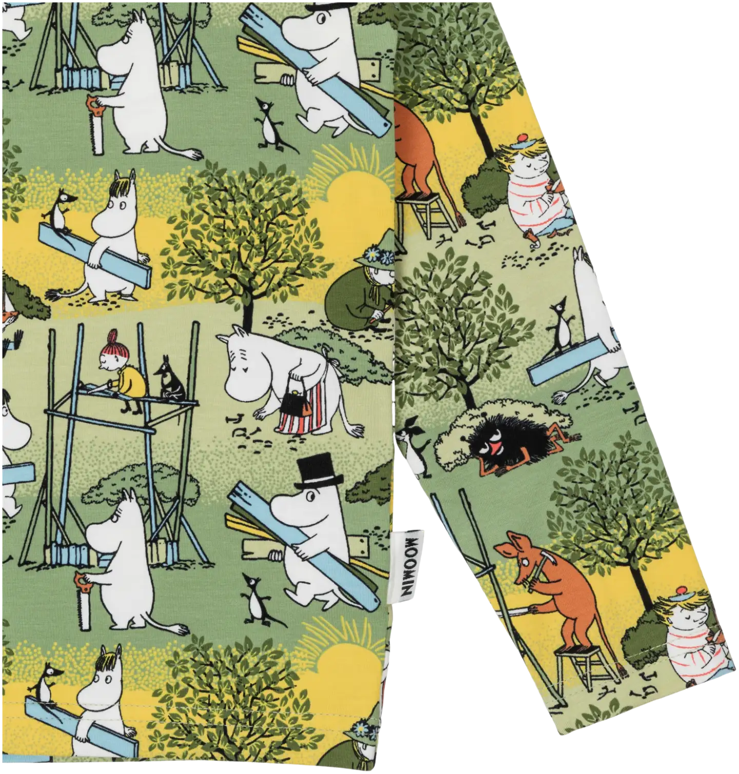 Muumi lasten paita Uutterat 591362 - VIHREÄ - 3