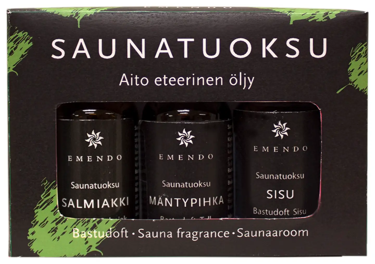 Emendo 3x10ml saunatuoksu musta