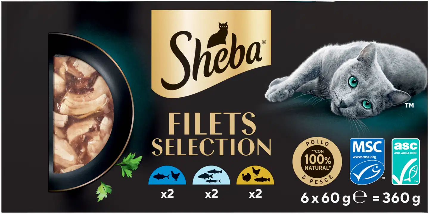 Sheba 6x60g Filets Lajitelma