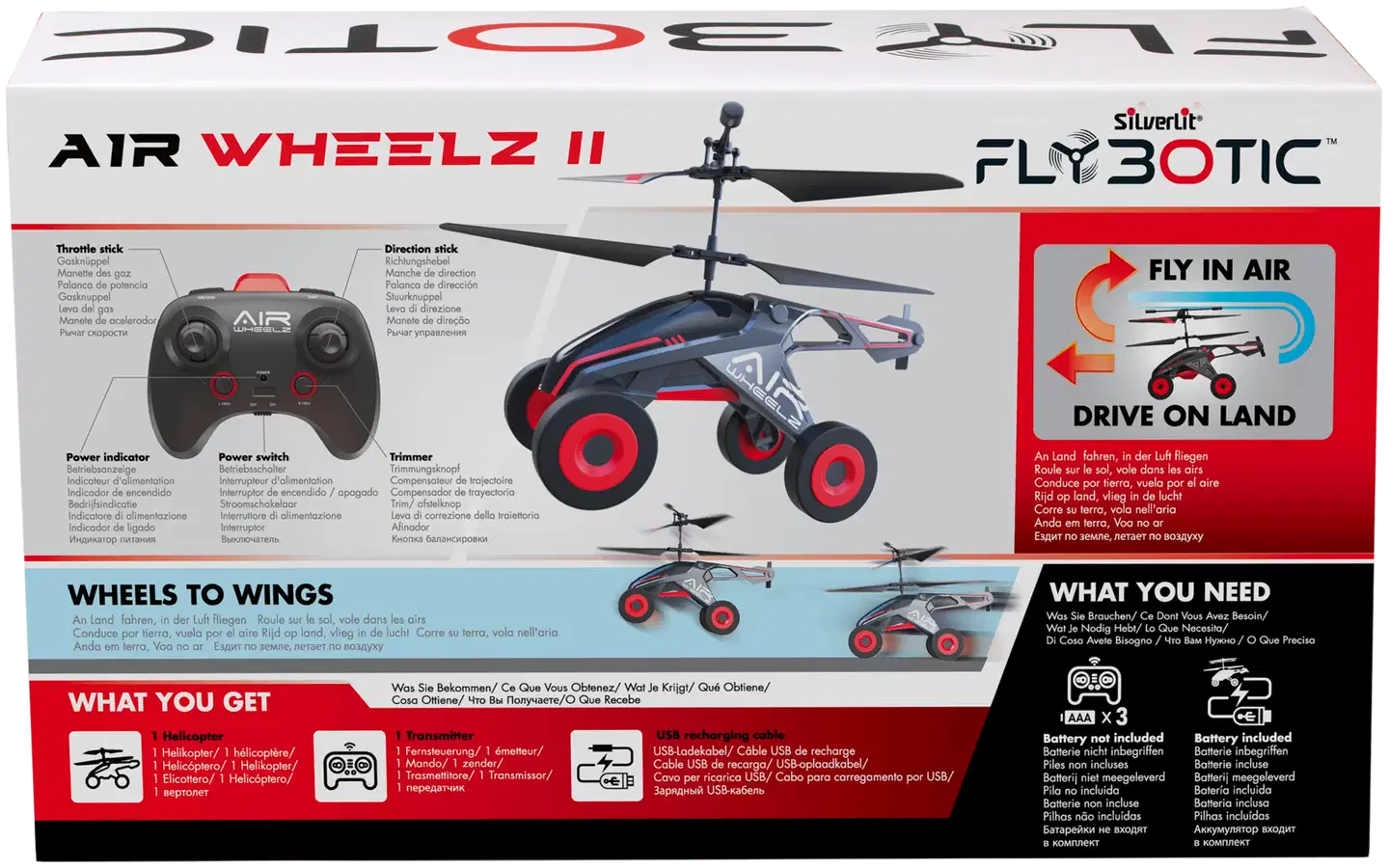 Silverlit kauko-ohjattava helikopteri Air Wheelz II - 5