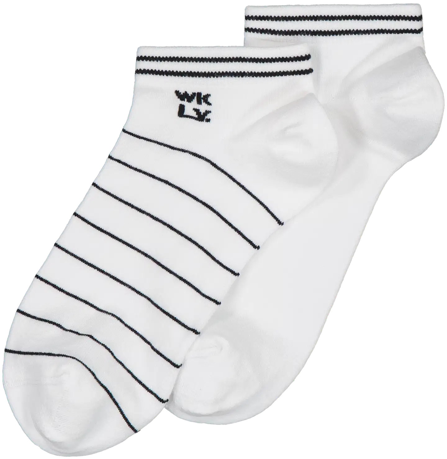 WKLY. naisten sneakersukat 214W062502 2-pack - White