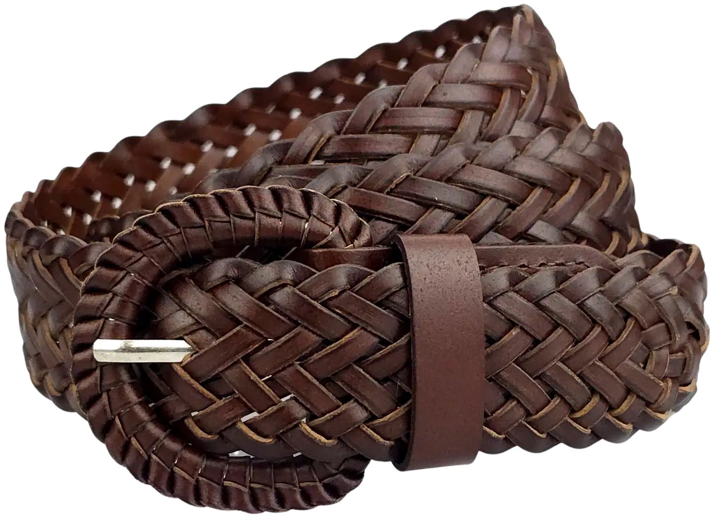 Veniz naisten nahkapunosvyö 35mm 23342 - Ruskea