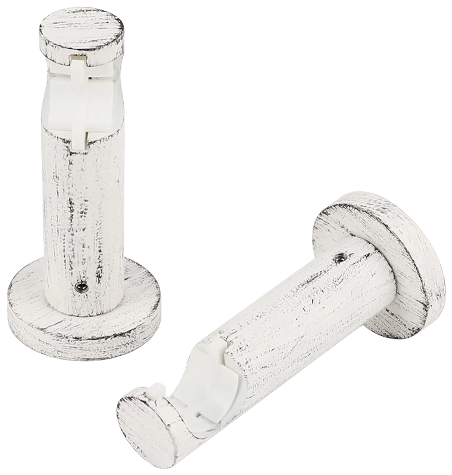 Ihanin verhotangon click-kannakkeet valkokulta 19mm 2kpl/pss - 1