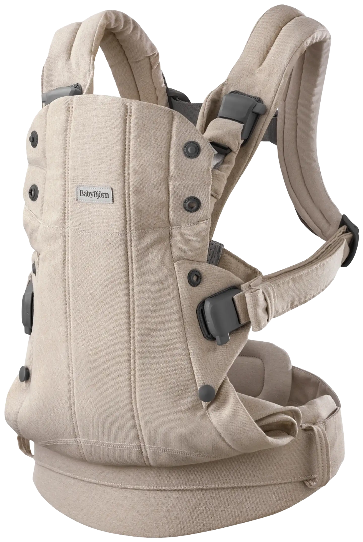 BabyBjörn vauvan kantoreppu harmony - kudottu, vaalea beige - 1