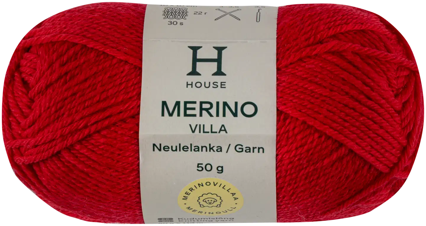 House lanka merinovilla 50g CNE-1833 flamingo red