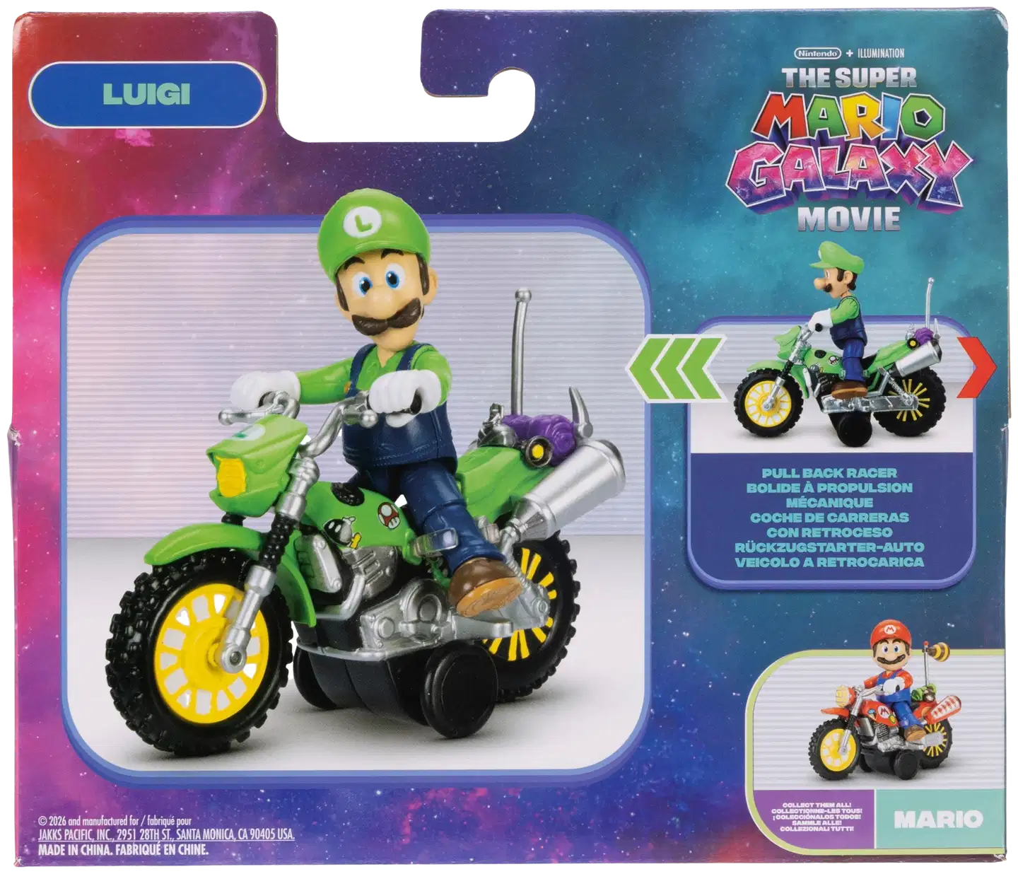 Mario Movie 2 figuuri ja moottoripyörä Wave 1, erilaisia - 6