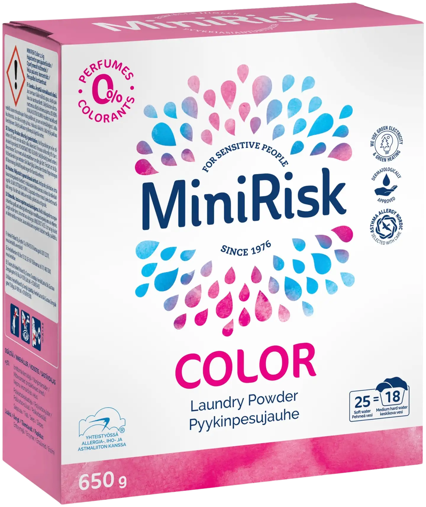 Mini Risk Color pyykinpesujauhe 650g