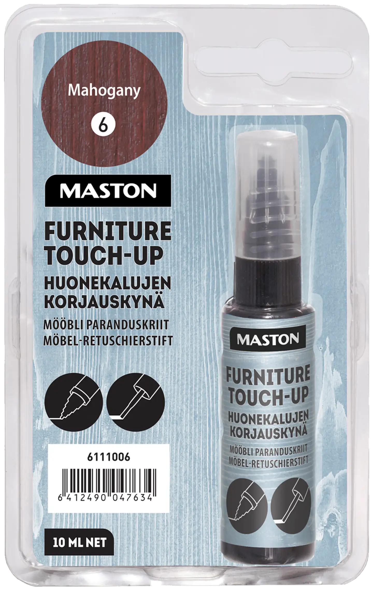 Maston Huonekalujen Korjauskynä 10ml Mahonki