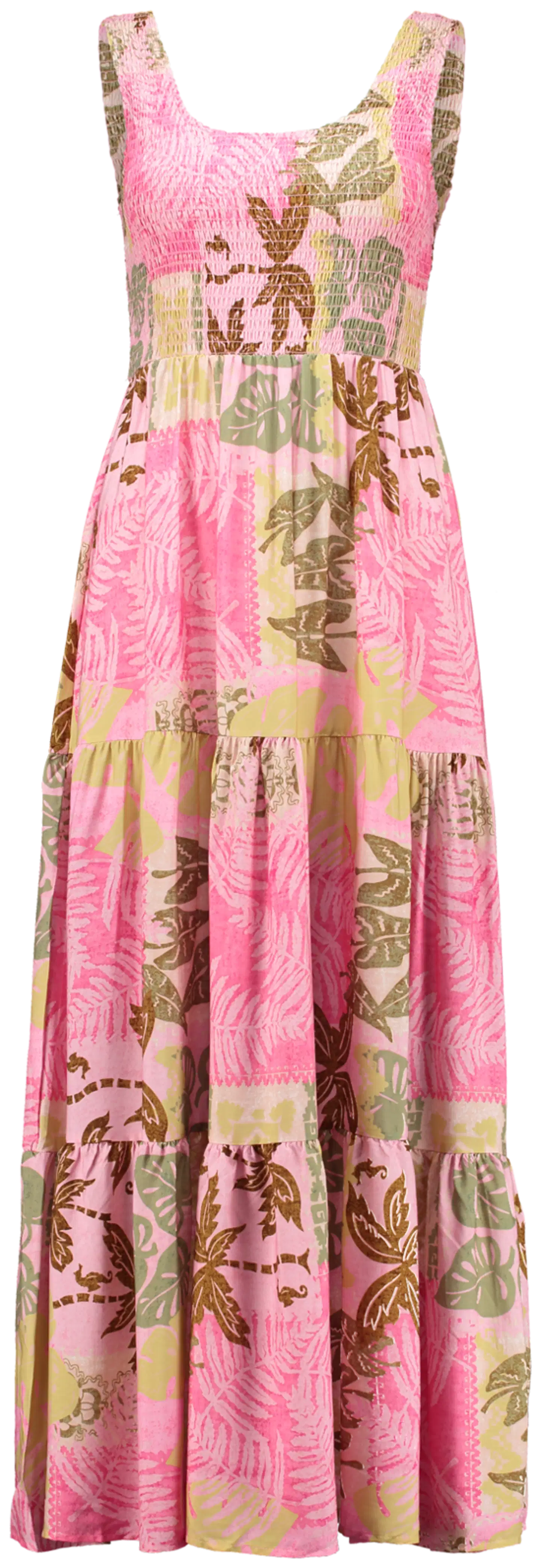 Hailys naisten mekko Gr44eta - 8293 pink berry palm leaf - 1