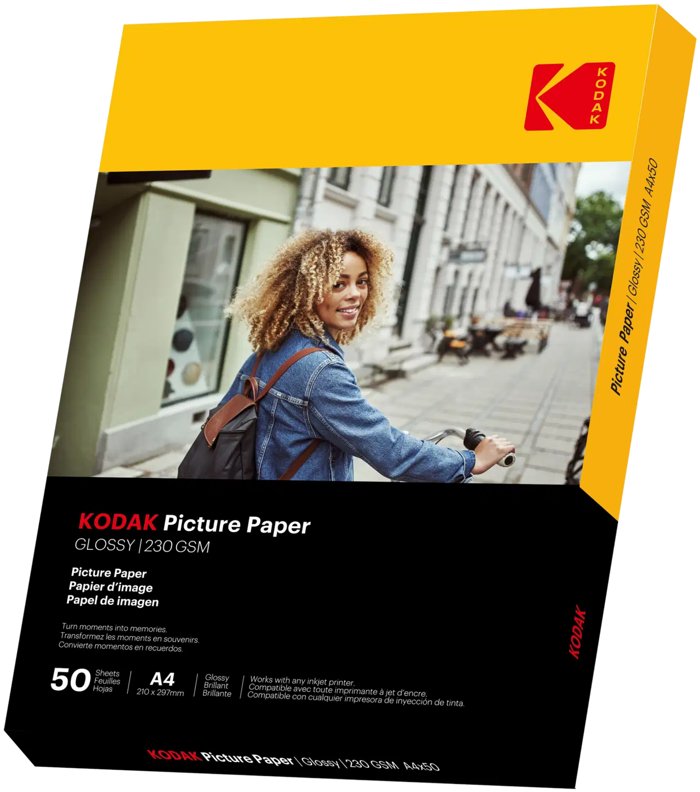 Kodak valokuvapaperi kiiltävä 21 x 29,7 cm 230g/m² 50 arkkia