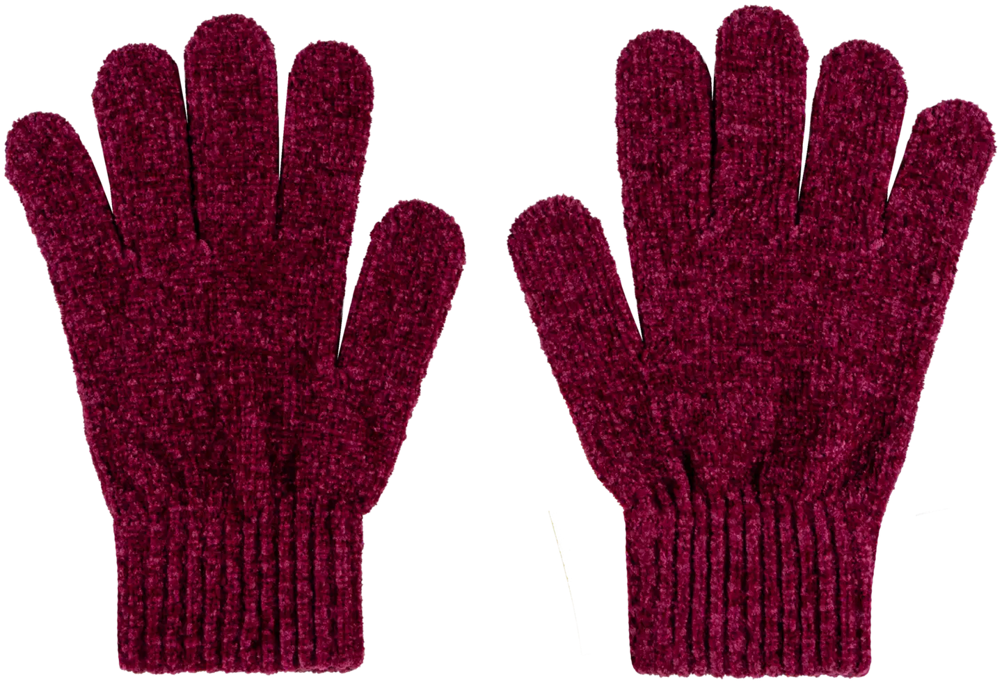 TEX naisten sormikkaat chenille I291580 - Burgundi light