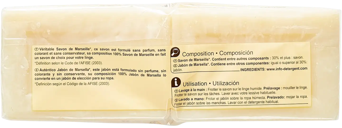 Carrefour Savon de marseille palasaippua 2x400 g - 3