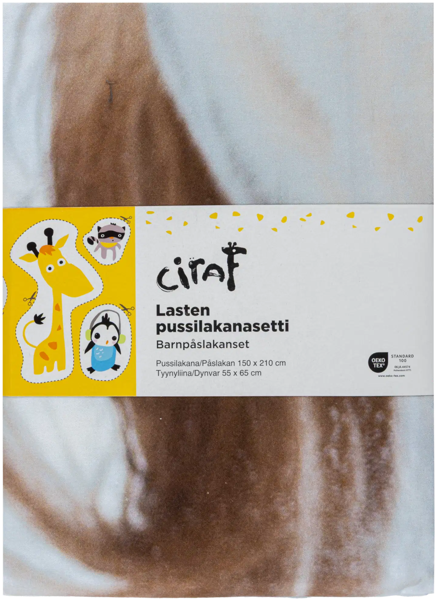Ciraf lasten pussilakanasetti Horse digital print 150x210 cm - 3