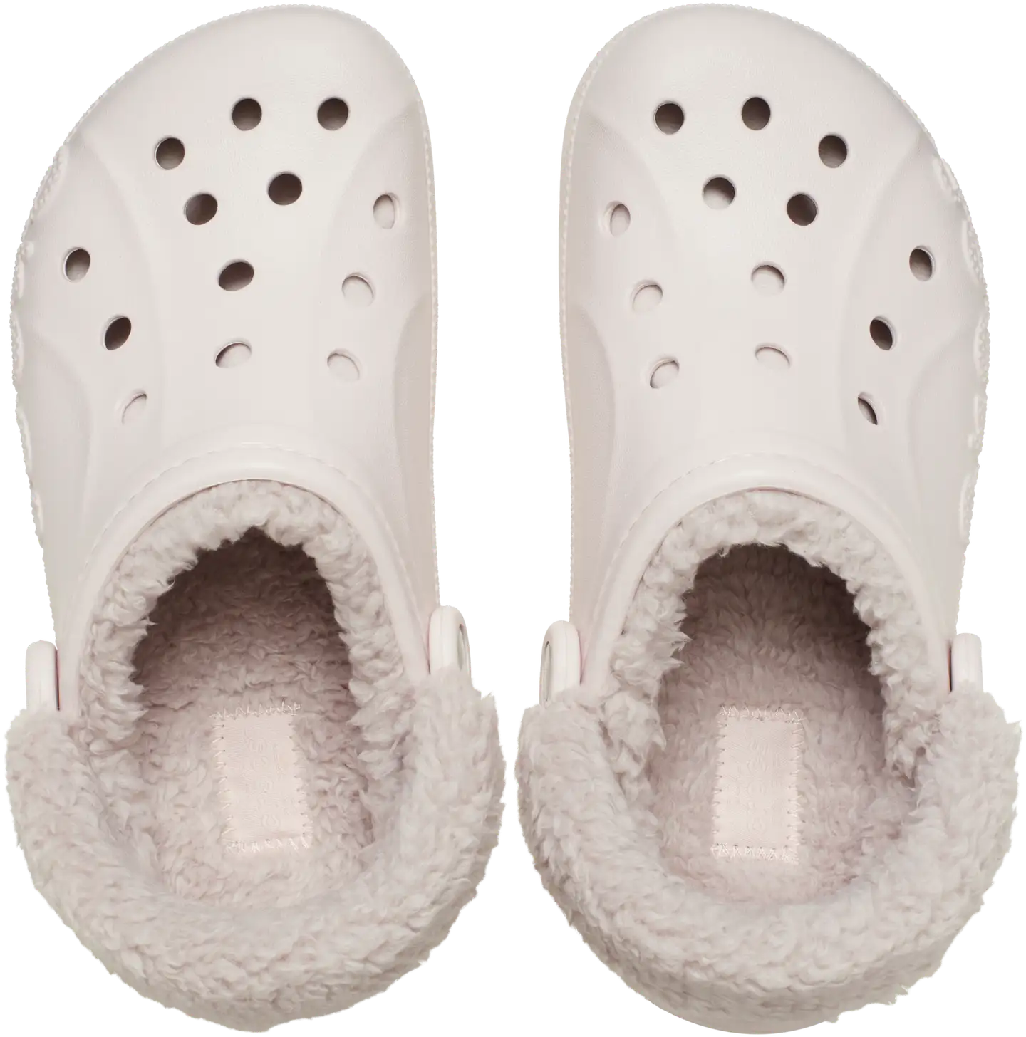 Crocs naisten pistokas Baya Lined Fuzz Strap Clog - Barely Pink - 6