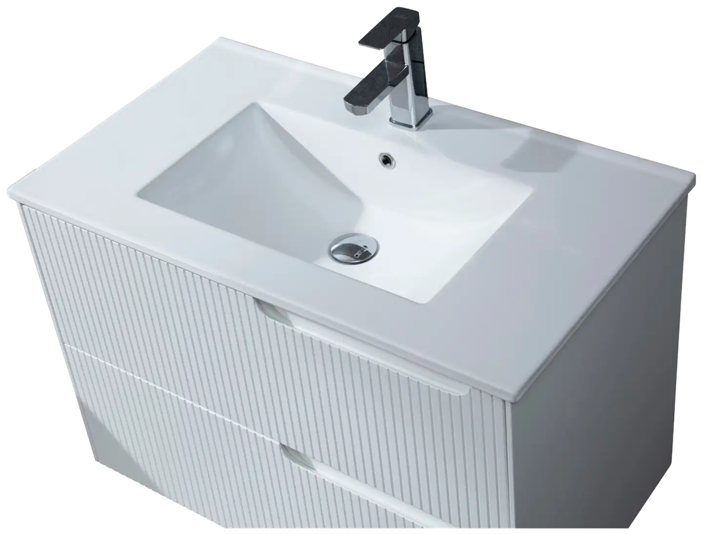 Lykke allaskaappi polar deluxe 80x46x55cm, valkoinen - 2