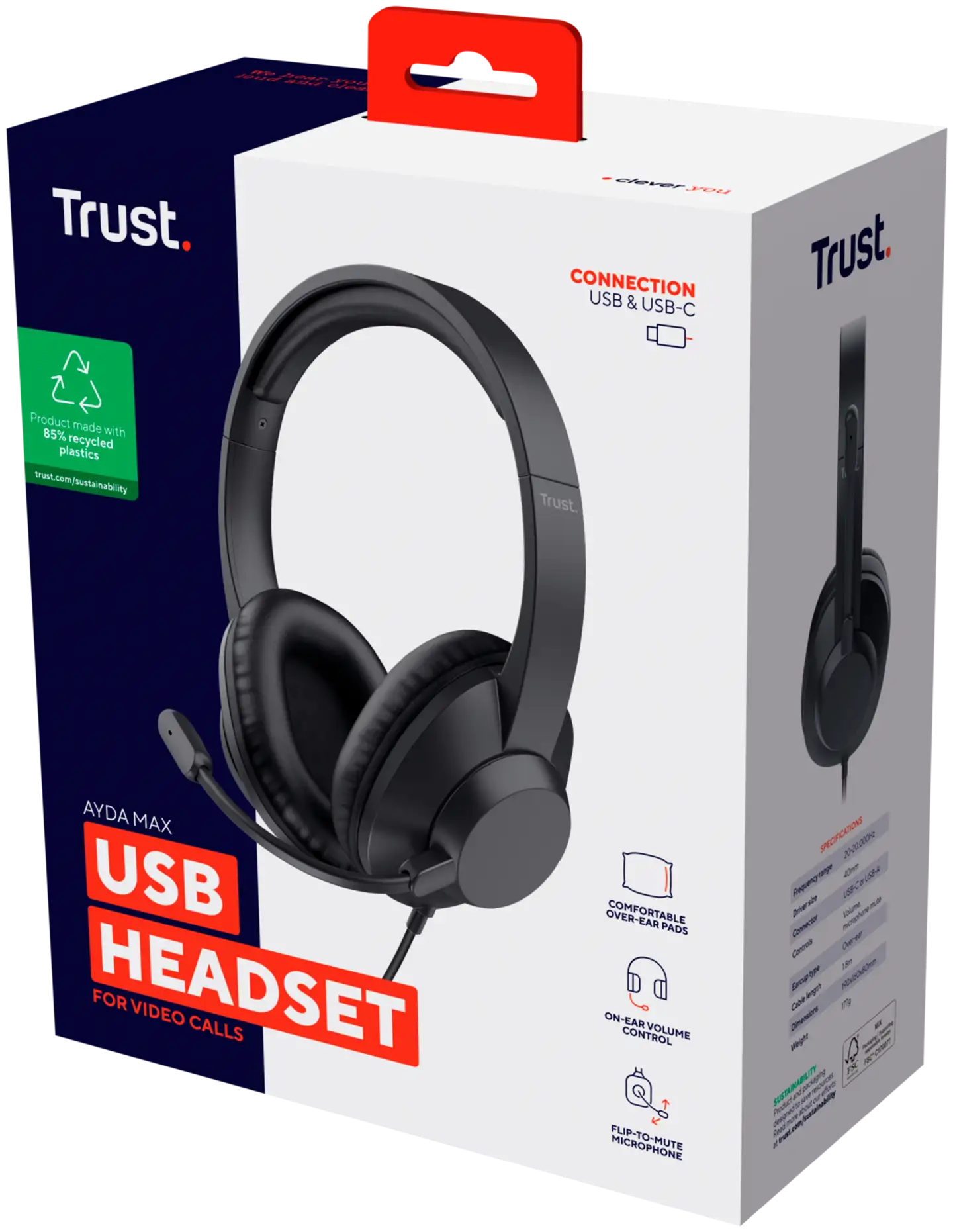 Trust Ayda USB-C kuulokkeet - 7