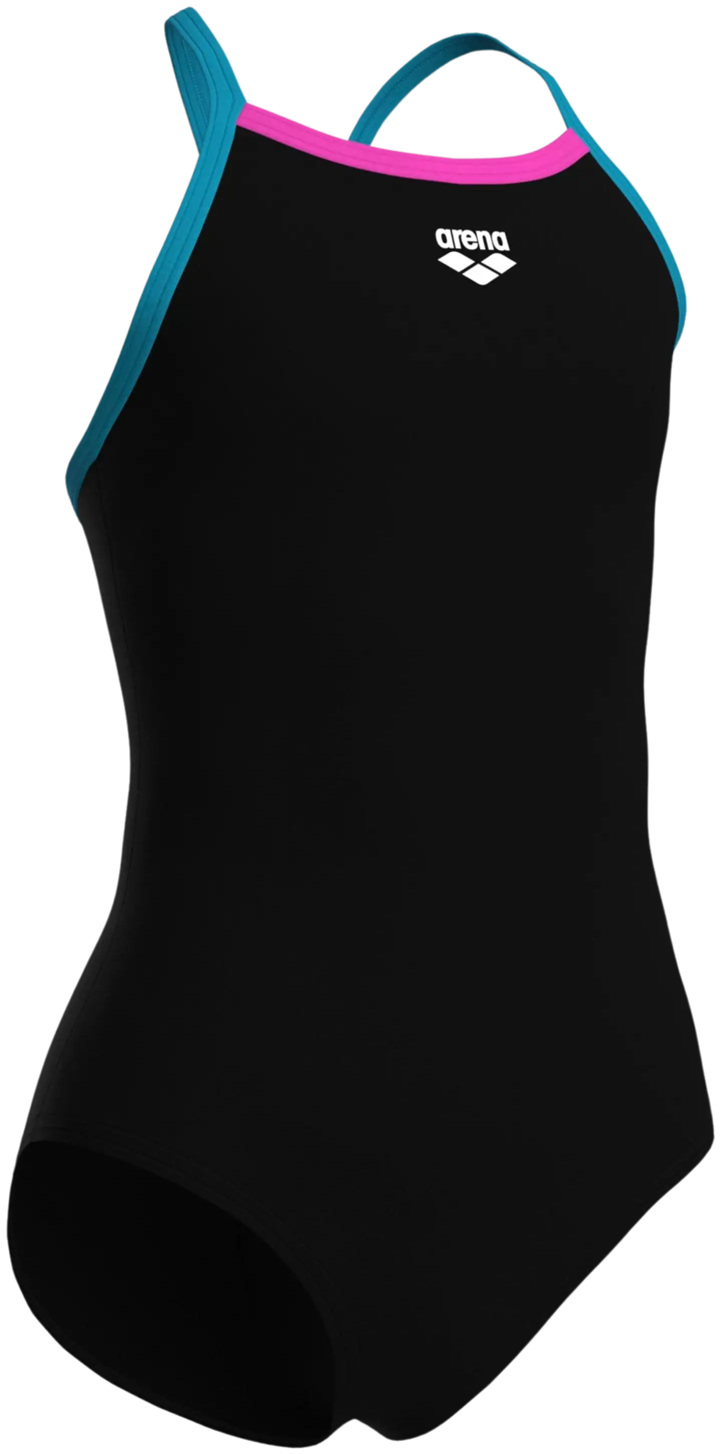 arena lasten uimapuku Light Drop Solid - Black-Eyeblush-Shocking Pink - 7