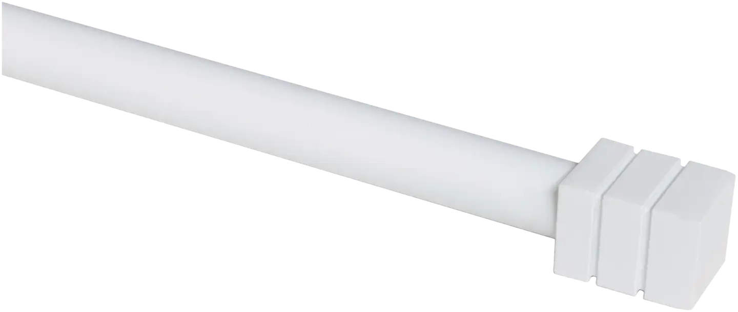 Pisla verhotanko Saga 16/19 165-300cm, matta valkoinen