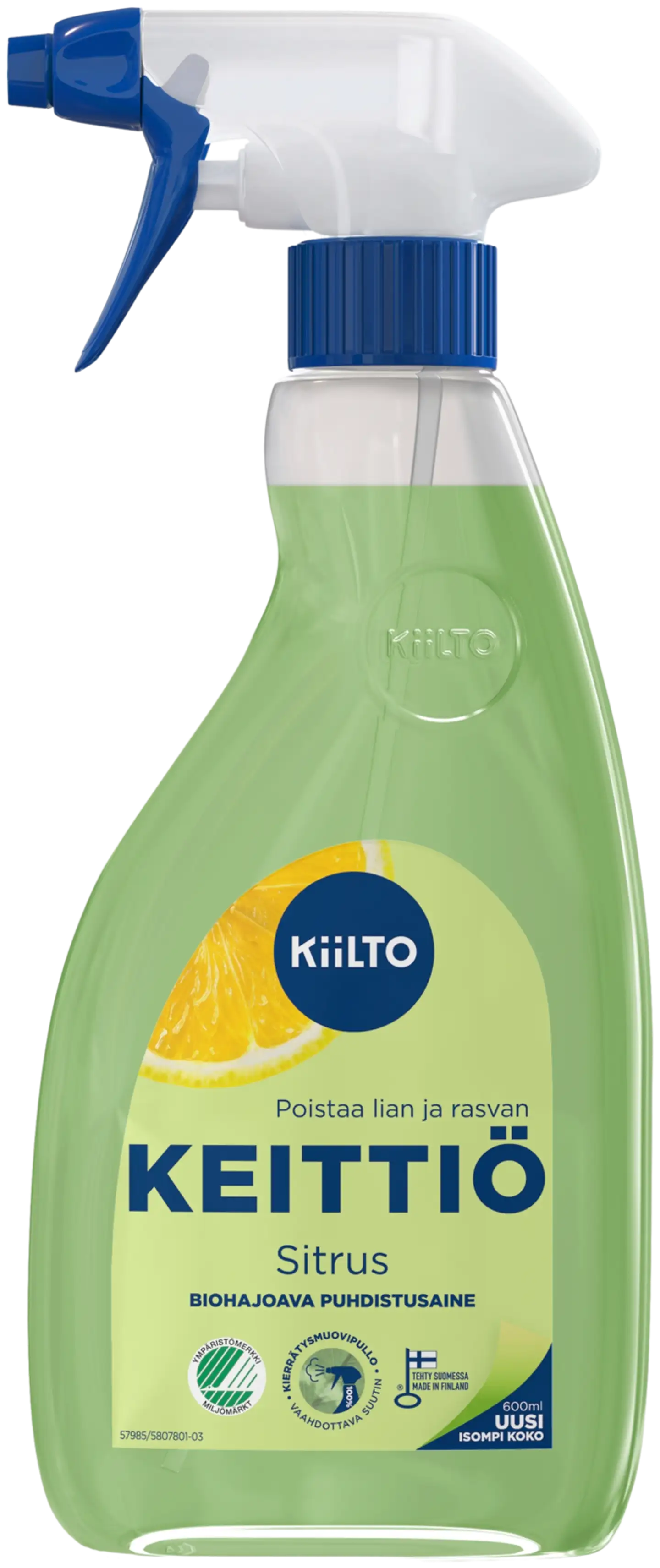 Kiilto Keittiö biohajoava puhdistussuihke 600 ml