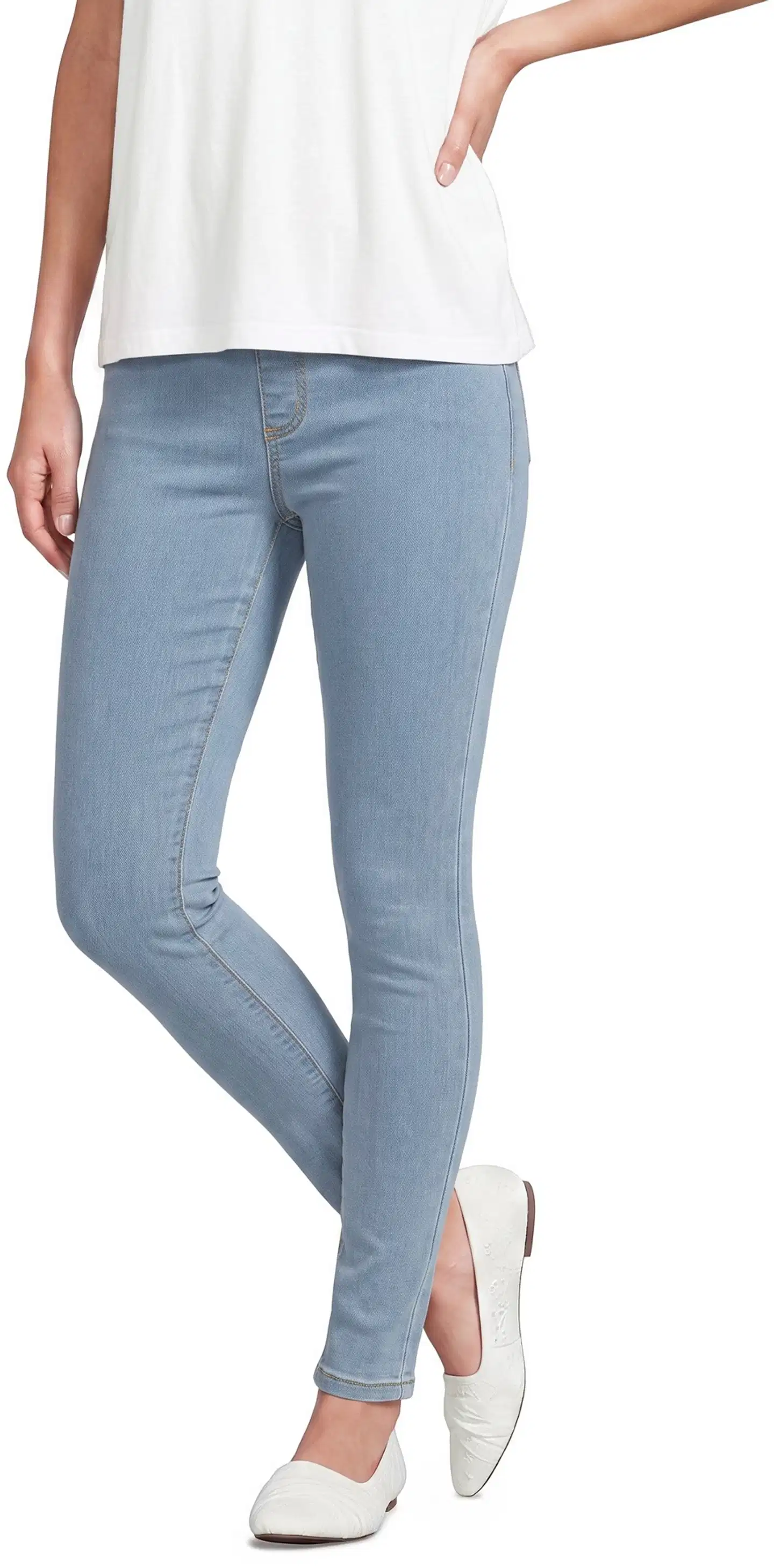 House naisten denimjeggingsit Jeggings - LIGHT BLUE - 1