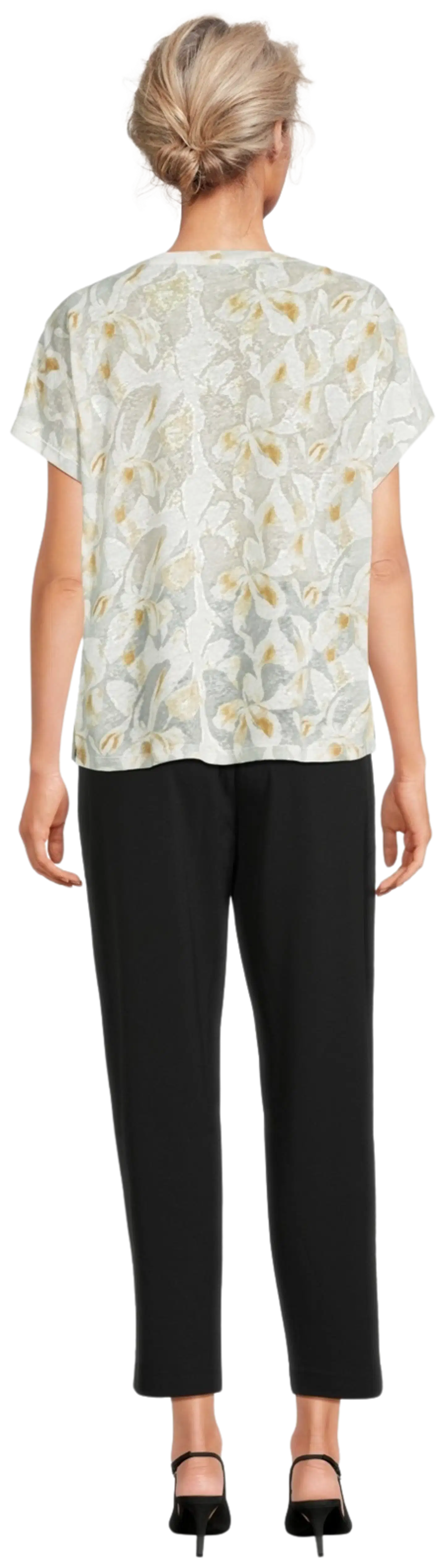 London Fog naisten trikoopusero pellavasekoitetta 213L261705 - Multicolor - 3