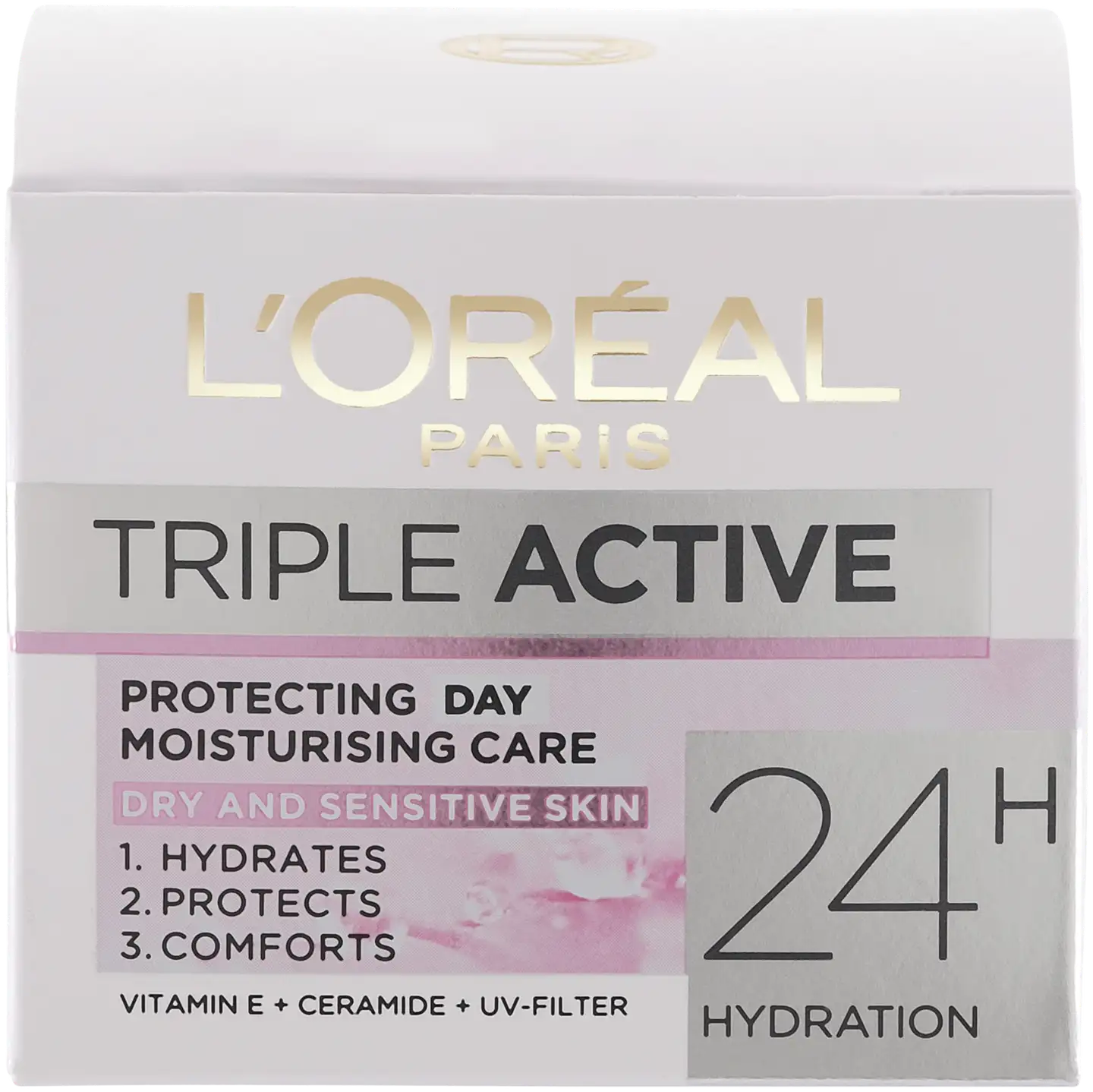 L'Oréal Paris Triple Active suojaava kosteusvoide kuivalle ja herkälle iholle 50ml - 3