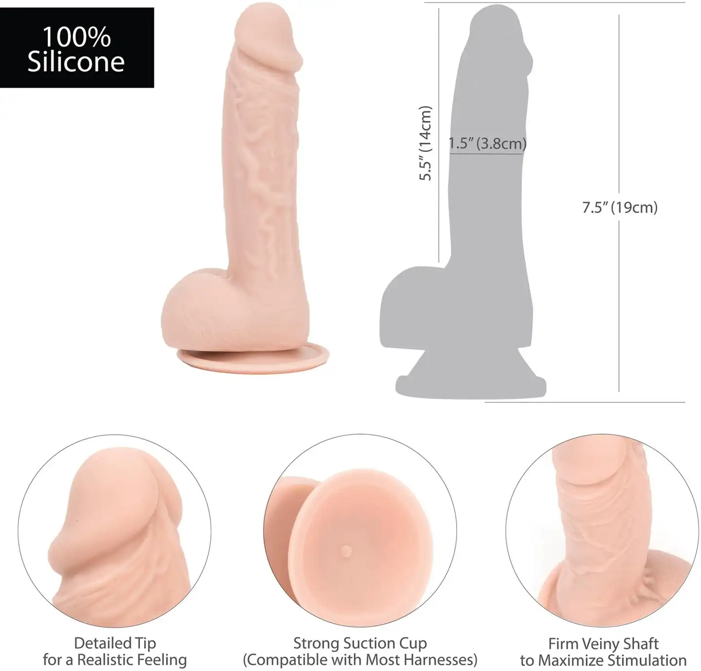 Addiction Mark Dong dildo 19cm - 3