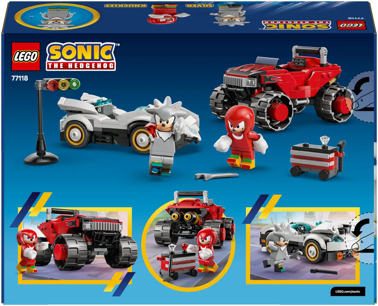 LEGO® Sonic 77118 Silverin auto vastaan Knucklesin monsteriauto - 8
