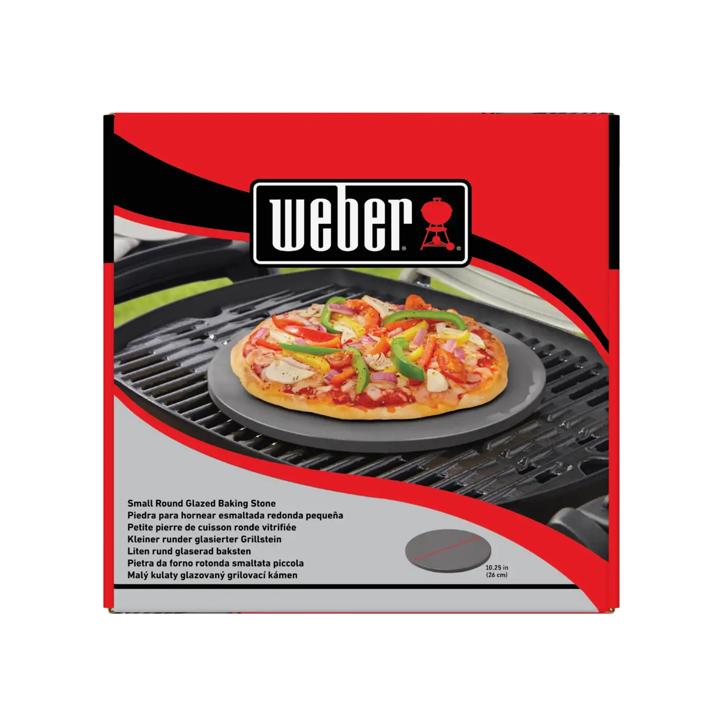 Weber Lasitettu Pizzakivi - pieni 26 cm - 2